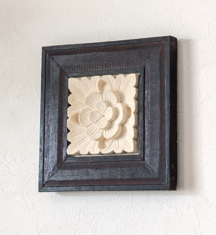 平尾翆邦 虎 木彫り 壁掛