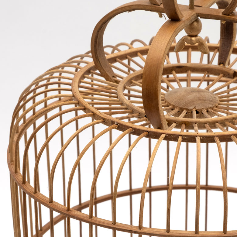 鳥かご 竹 バンブー ナチュラル Sサイズ フック 吊り下げ つりさげ