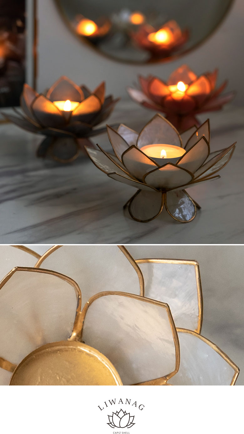 キャンドルホルダー カピスシェル キャンドル ホルダー 立て スタンド