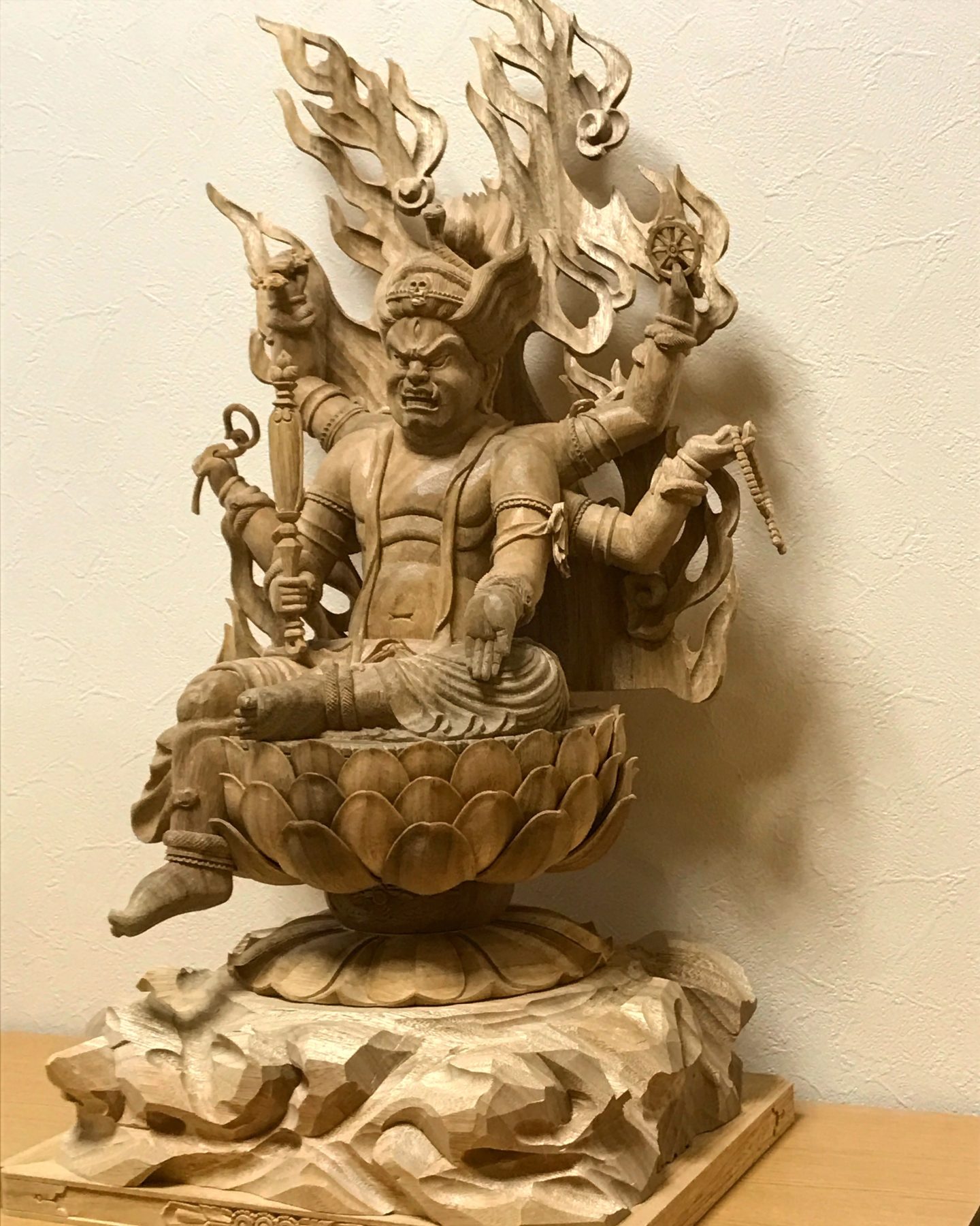 烏枢沙摩明王 完成間近 | 関西・兵庫・神戸・淡路で仏像制作・修復・販売