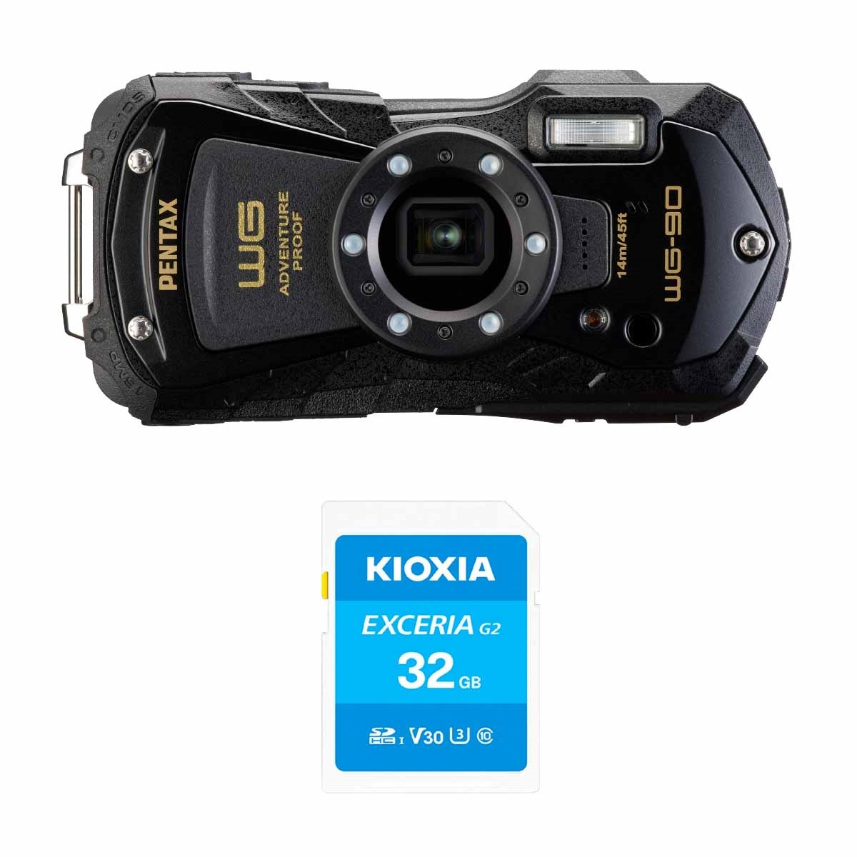 RICOH】【訳あり未使用品】ペンタックス『PENTAX WG-90 / ブラック