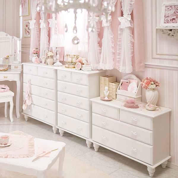 大型】チェスト(ワイド)/Rublanc(リュブラン)｜かわいいお姫様