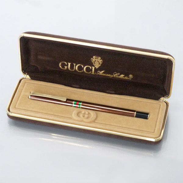 OLD Gucci シェリーラインボールペン（茶/箱付き） – Vintage Shop Rococo