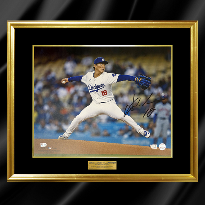 祝☆WS優勝 山本由伸選手直筆サイン入りフォトグラフ 祝☆WS優勝 山本