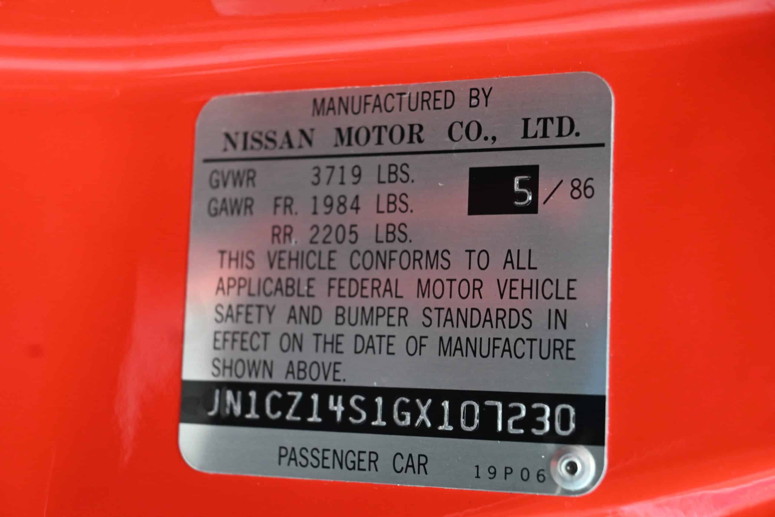 1986 Nissan 300ZX TURBO 2 Owner -ONLY 21K ORIGINAL MILES-Original