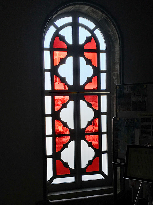 ステンドグラス ステンドグラス (SH-D46) 200×200×18mm 雪 結晶