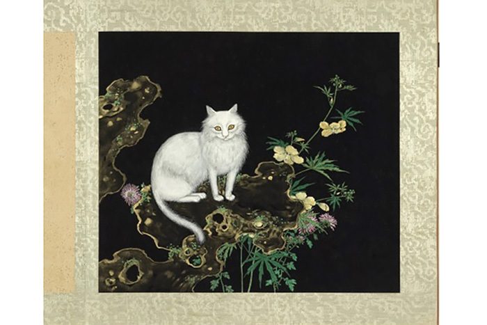 d*9様 台湾 故宮博物院 額入り絵画 清錢維城畫萬彙熙春圖 軸 d*9様