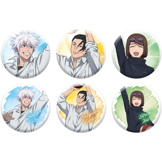 呪術廻戦 五条悟 椅子シリーズ缶バッジ 呪術廻戦 キャラバッジ