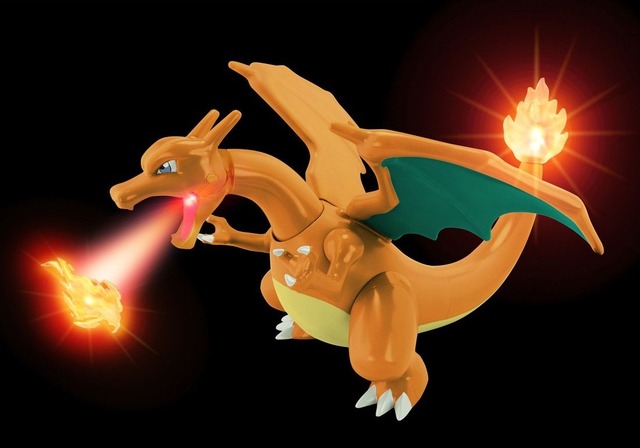 リザードン フィギュア 炎のエフェクト付き リザードン フィギュア 炎