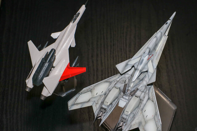 エースコンバット』プラモデル1/144「ADFX-01」レビュー！LEDで