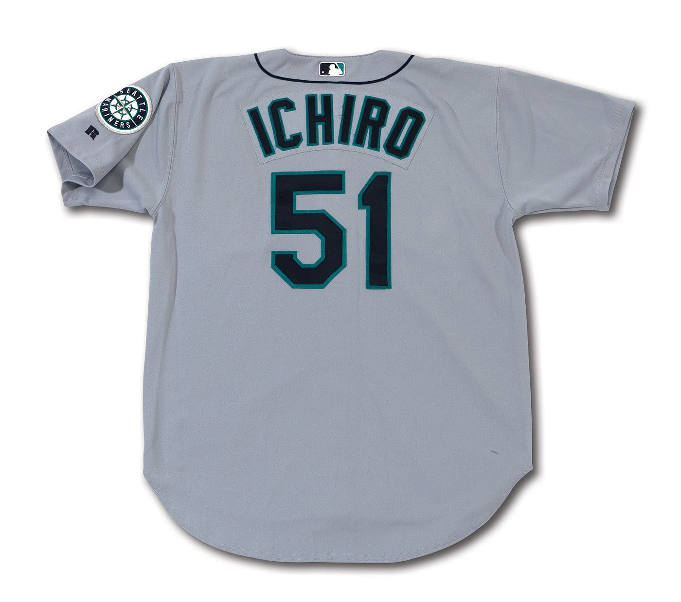 2004 ICHIRO SUZUKI SEATTLE MARINERS GAME WORN ROAD JERSEY FROM