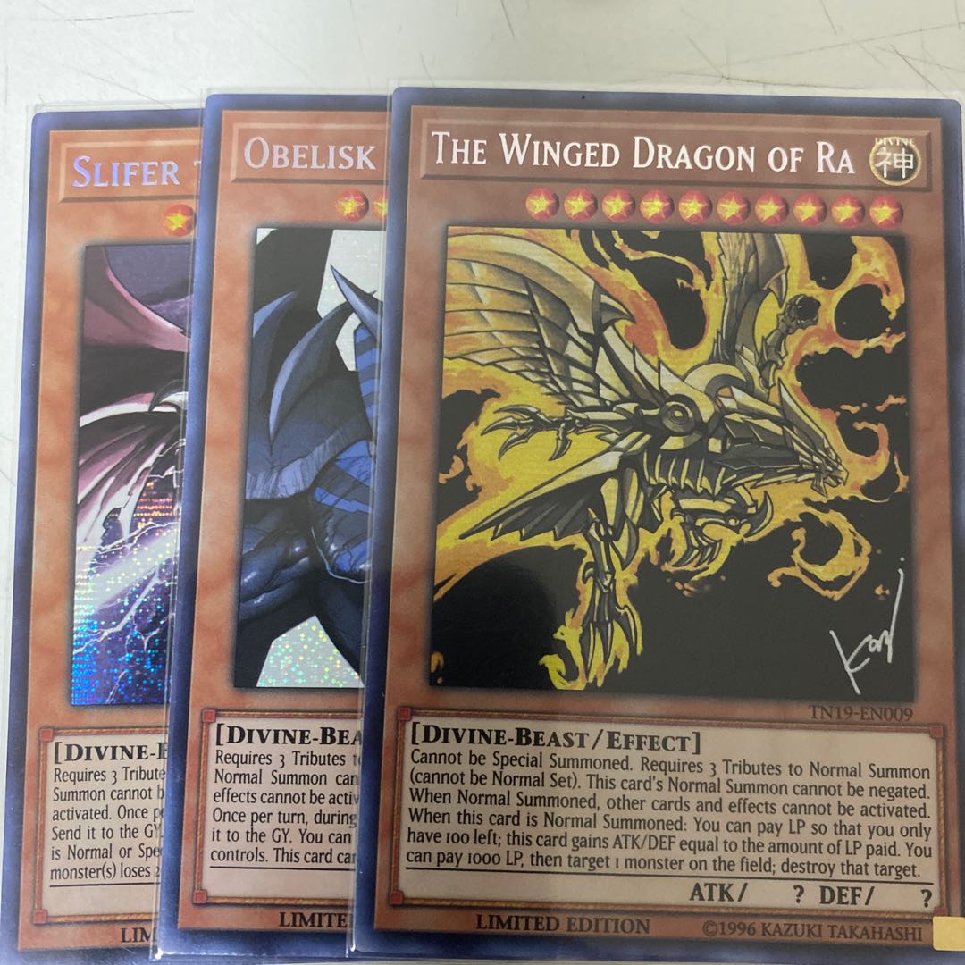 遊戯王 三幻神 GBI シークレット 英語版 三幻神 GBI 初回生産版