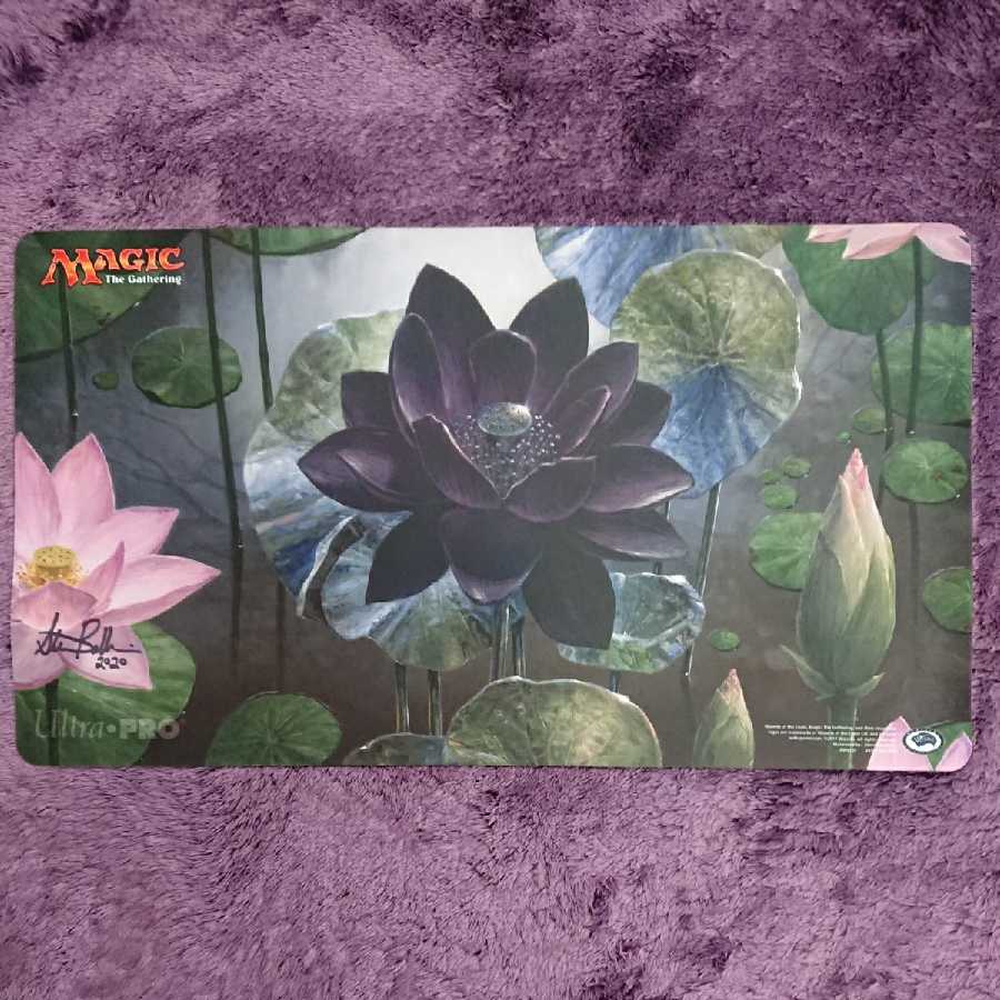 プレイマット ブラックロータス MTG プレイマット 25周年記念 Black