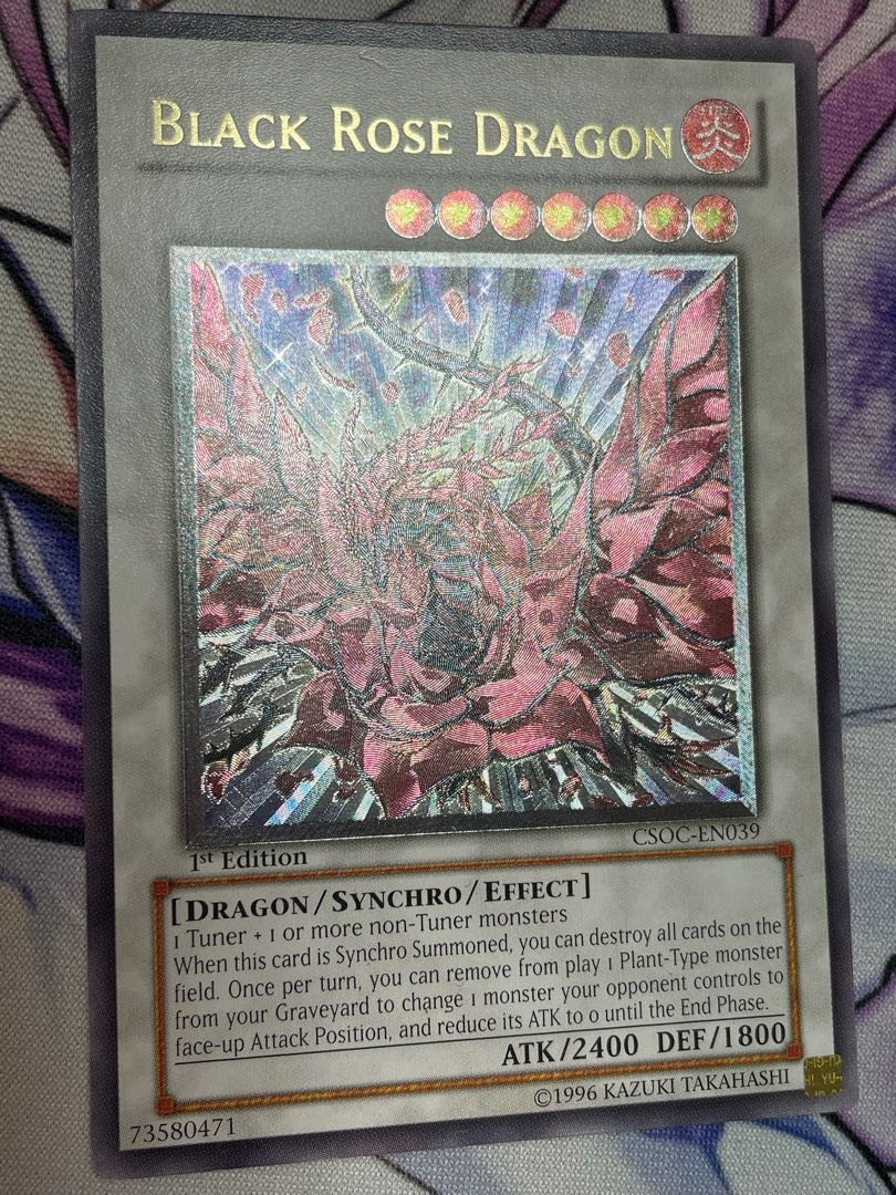 遊戯王 英語版 ブラックローズ ドラゴン 1st レリーフ 1枚の通販