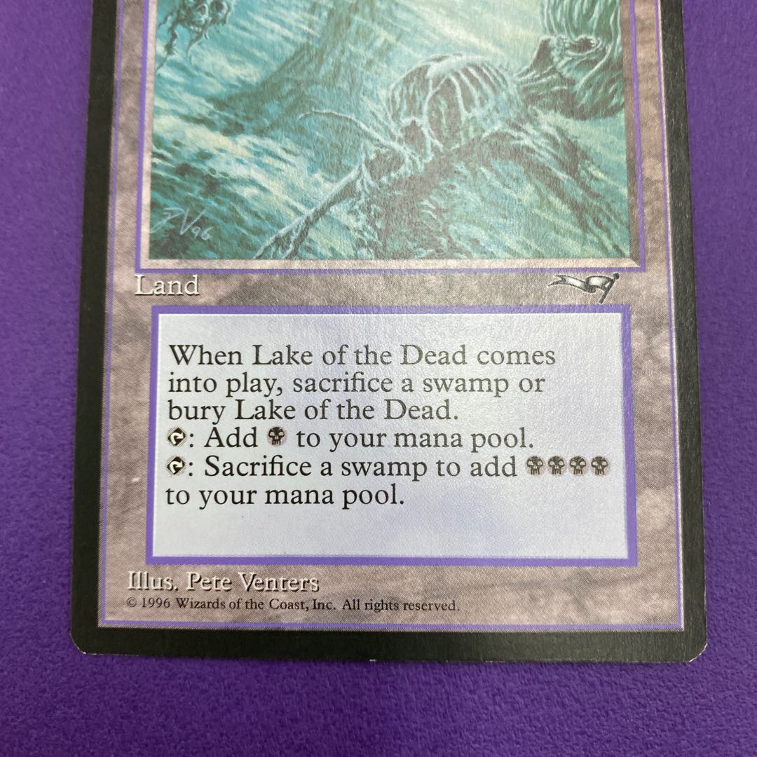 Lake of the Dead MTG 土地 レア ×1枚 アライアンス Alliances Lake of