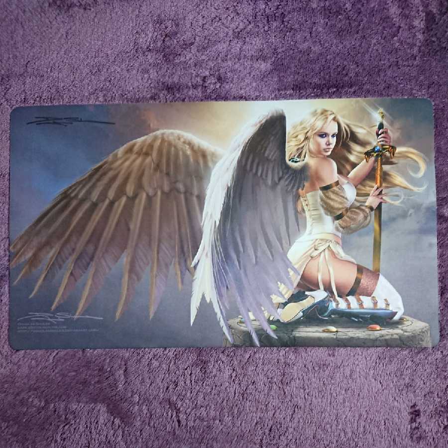 セラの天使 プレイマット mtg プレマ 宅)MTG プレイマット セラの天使