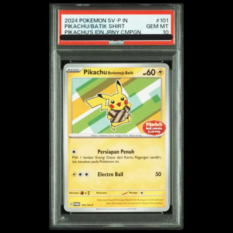 PSA10】バティック ピカチュウ インドネシア限定プロモ PSA10