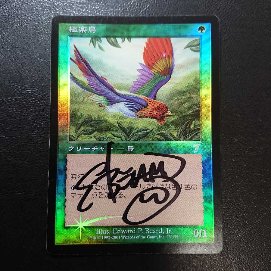 サイン入りアートプリント 極楽鳥 Birds of Paradise MTG アート