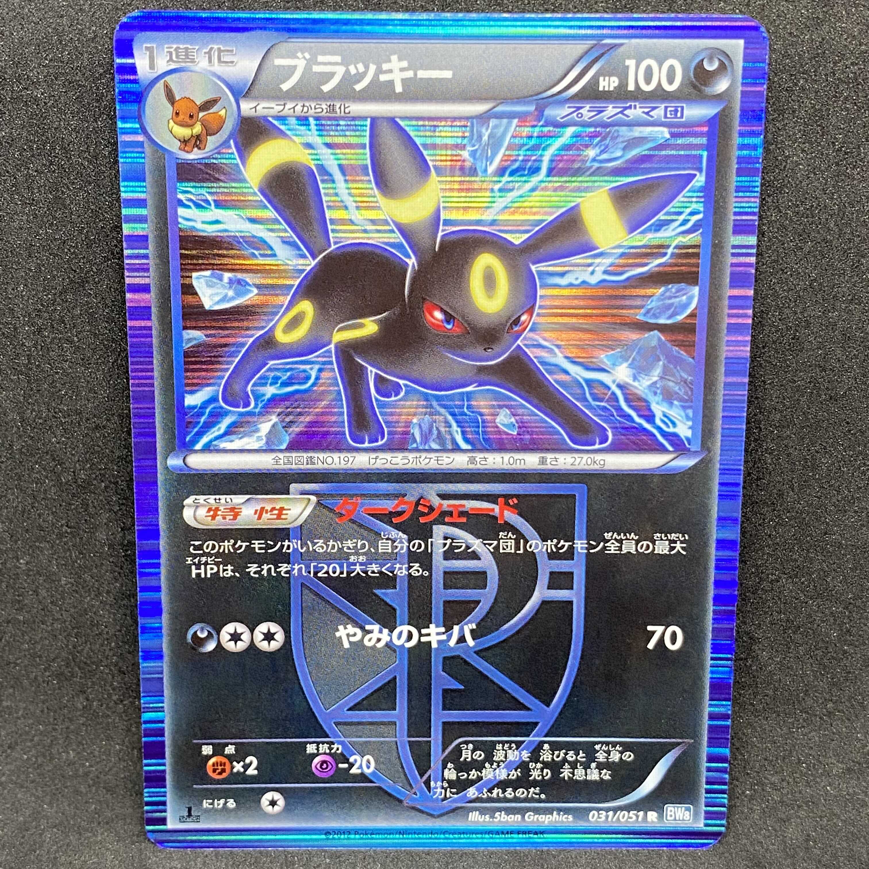 PSA10 ポケモンカードBW ブラッキー プラズマ団 ポケモンカード
