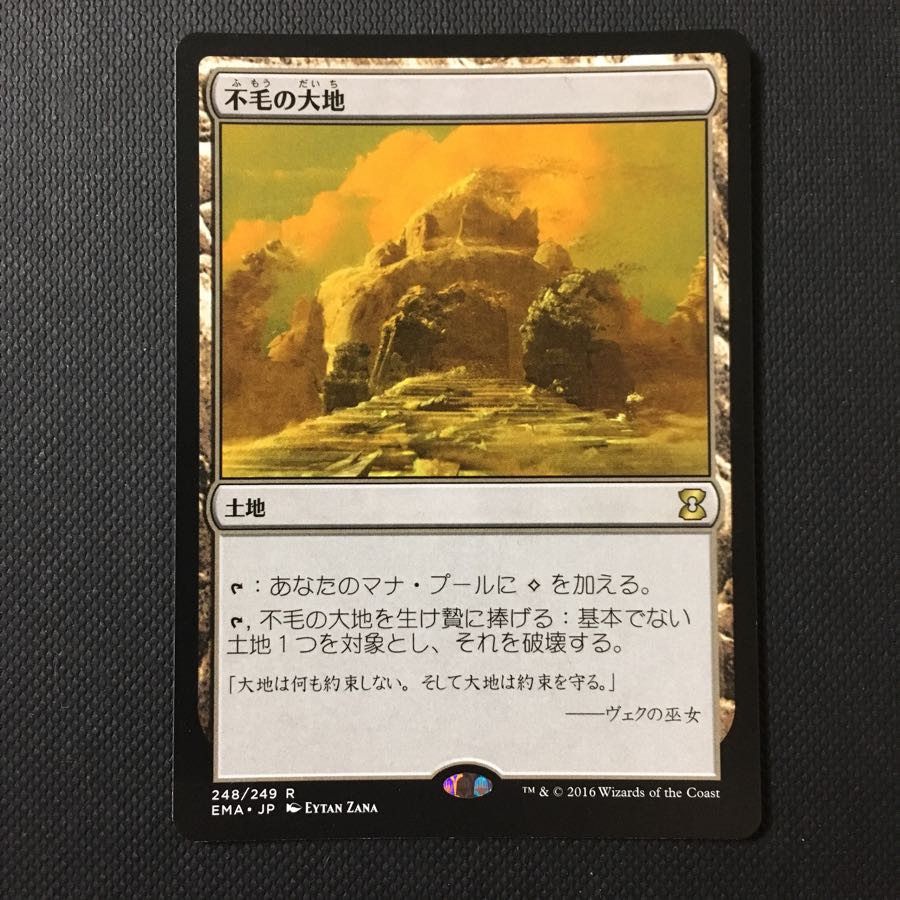 不毛の大地 不毛の大地 Wasteland EXP MTG foil Foil】不毛の大地