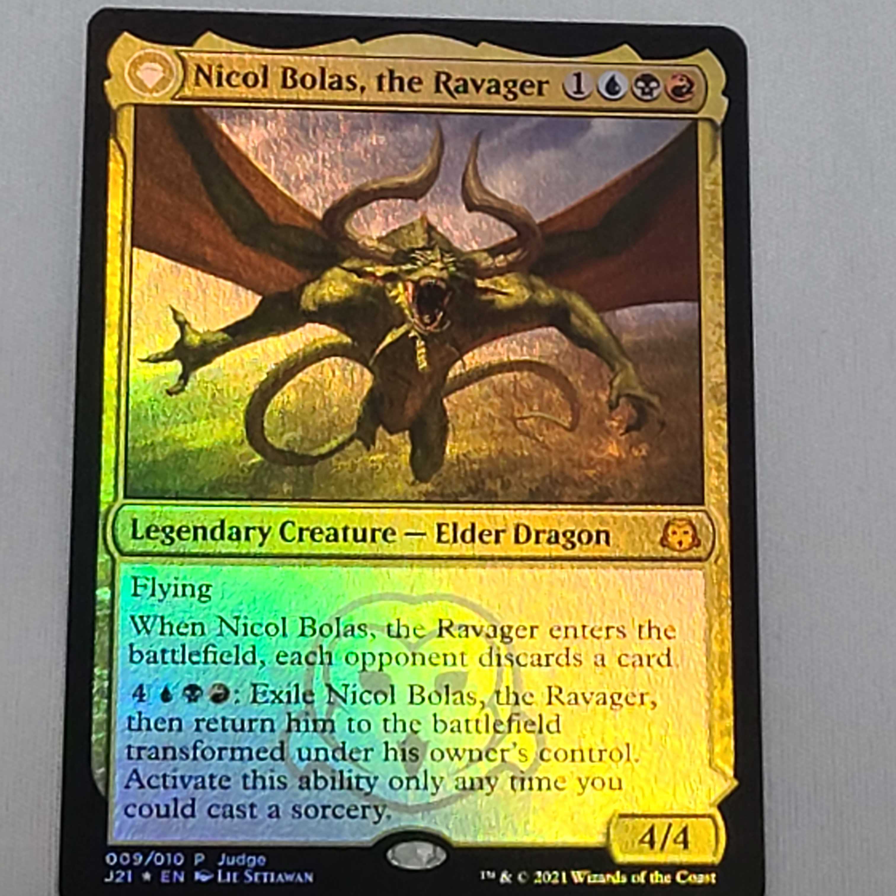 MTG 破滅の龍、ニコル・ボーラス 〈foil〉4枚セット 破滅の龍、ニコル