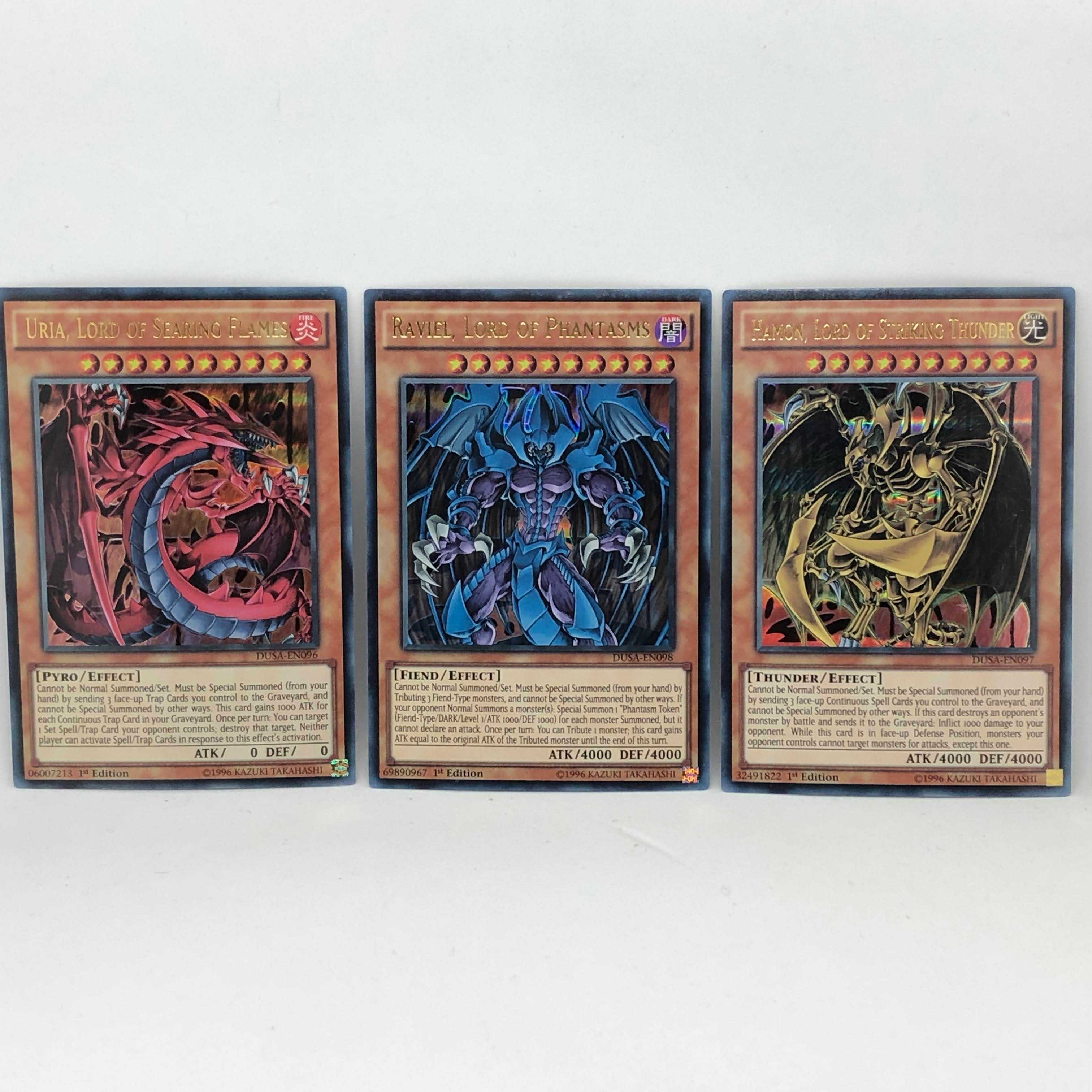 遊戯王 三幻魔 ラビエル、ウリア、ハモン レリーフセット 遊戯王 三