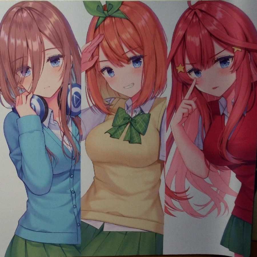 五等分の花嫁 五姉妹 プレイマット 一花 二乃 三玖 四葉 五月の通販 き