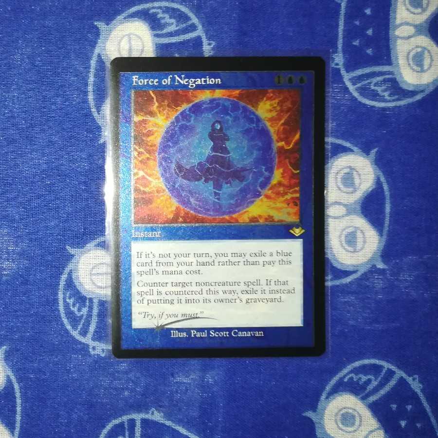 MTG 否定の力 エッチングfoil、絵以外ボーダレス 2枚セット Amazon.co