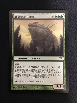 MTG ハローfoil 孔蹄のビヒモス Craterhoof Behemoth 孔蹄のビヒモス
