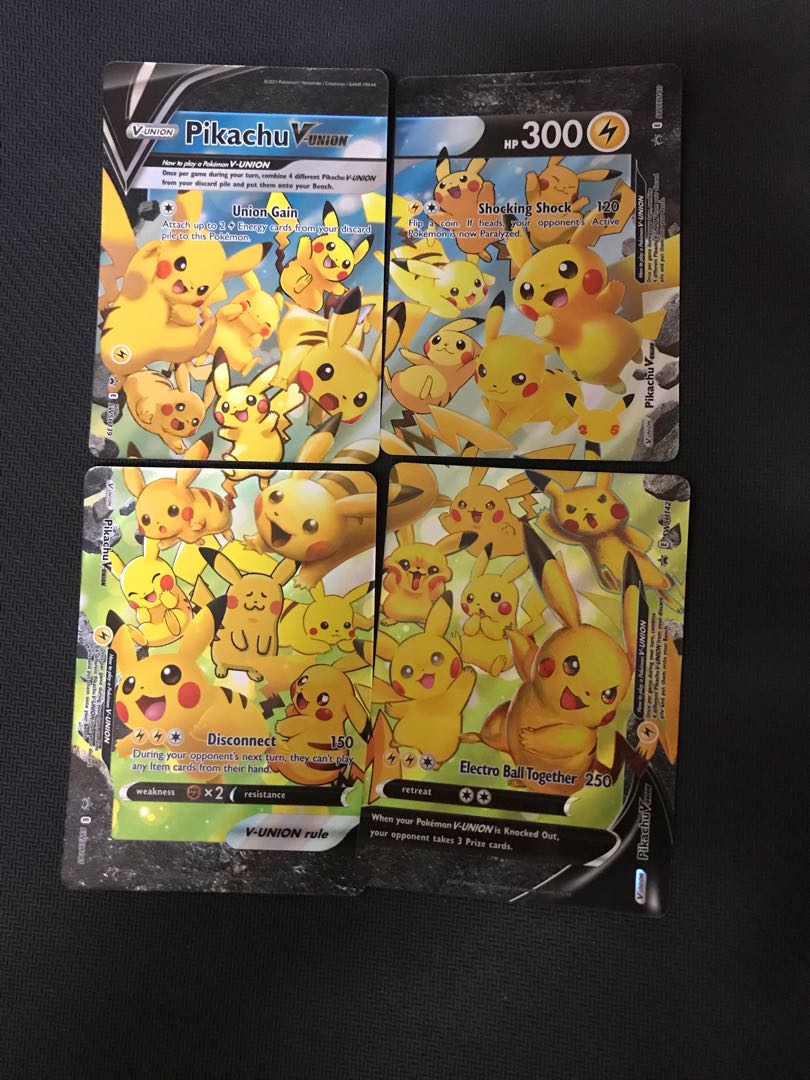 ピカチュウカードセット 4枚 ポケモンカード ピカチュウV-UNION 4枚