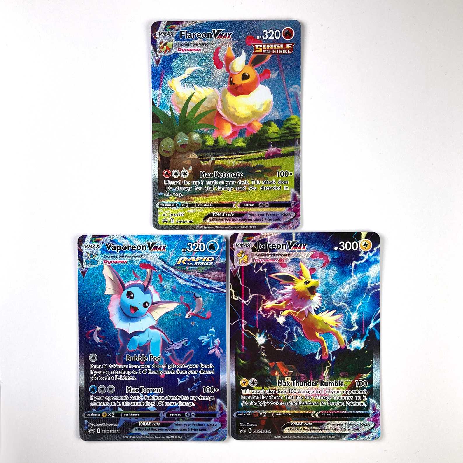 ブースター シャワーズ サンダース Vmax 海外版 英語版 夏ポケカ 夏