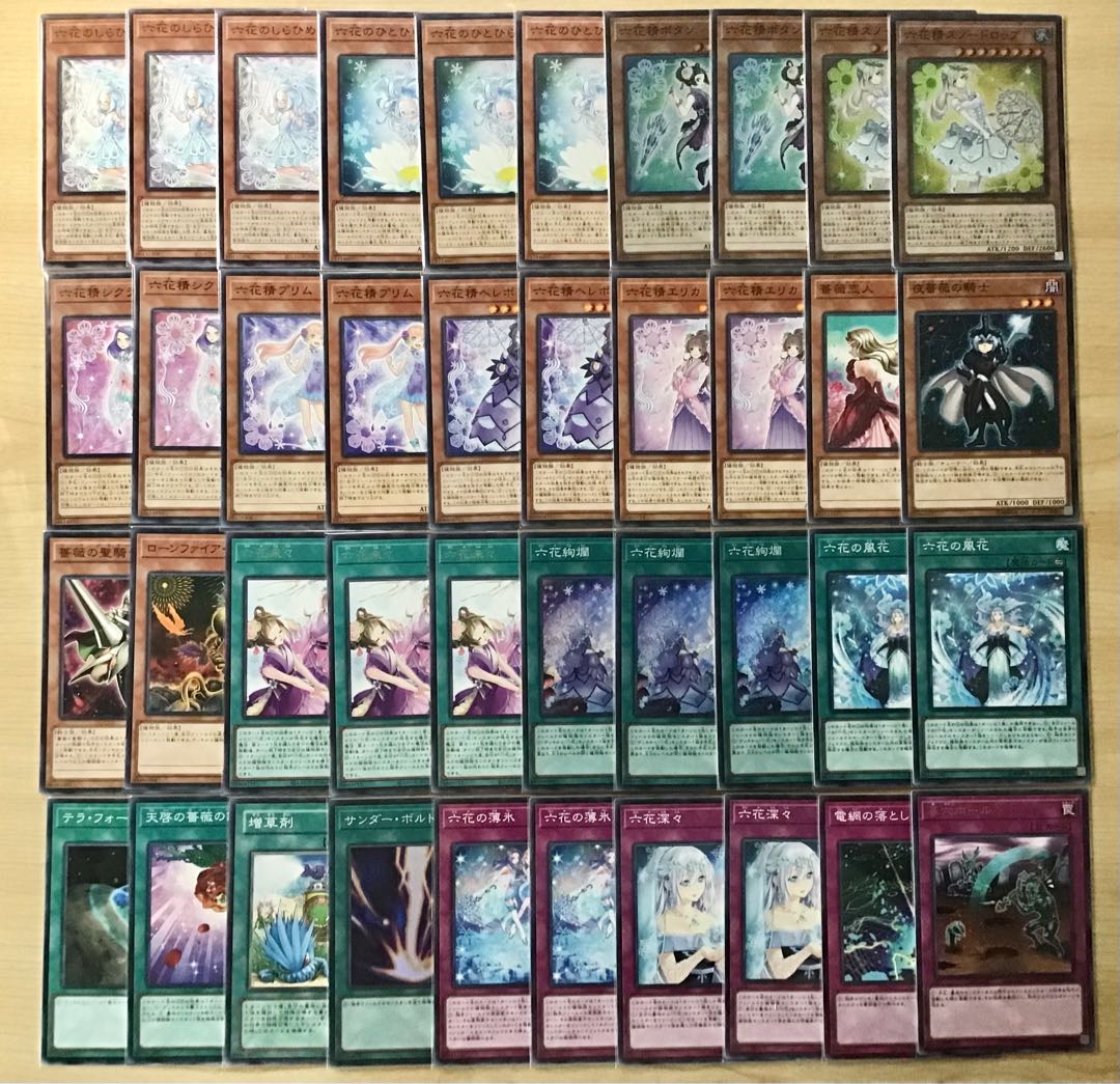 遊戯王 六花 本格構築デッキ スリーブセット 遊戯王 本格構築 【アロマ
