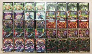 デュエルマスターズ ジョラゴンループ デッキ 改造パーツ付き スリーブ