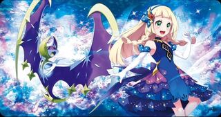 おしゃれを楽しむリーリエ プレイマット ポケモンマスターズEX