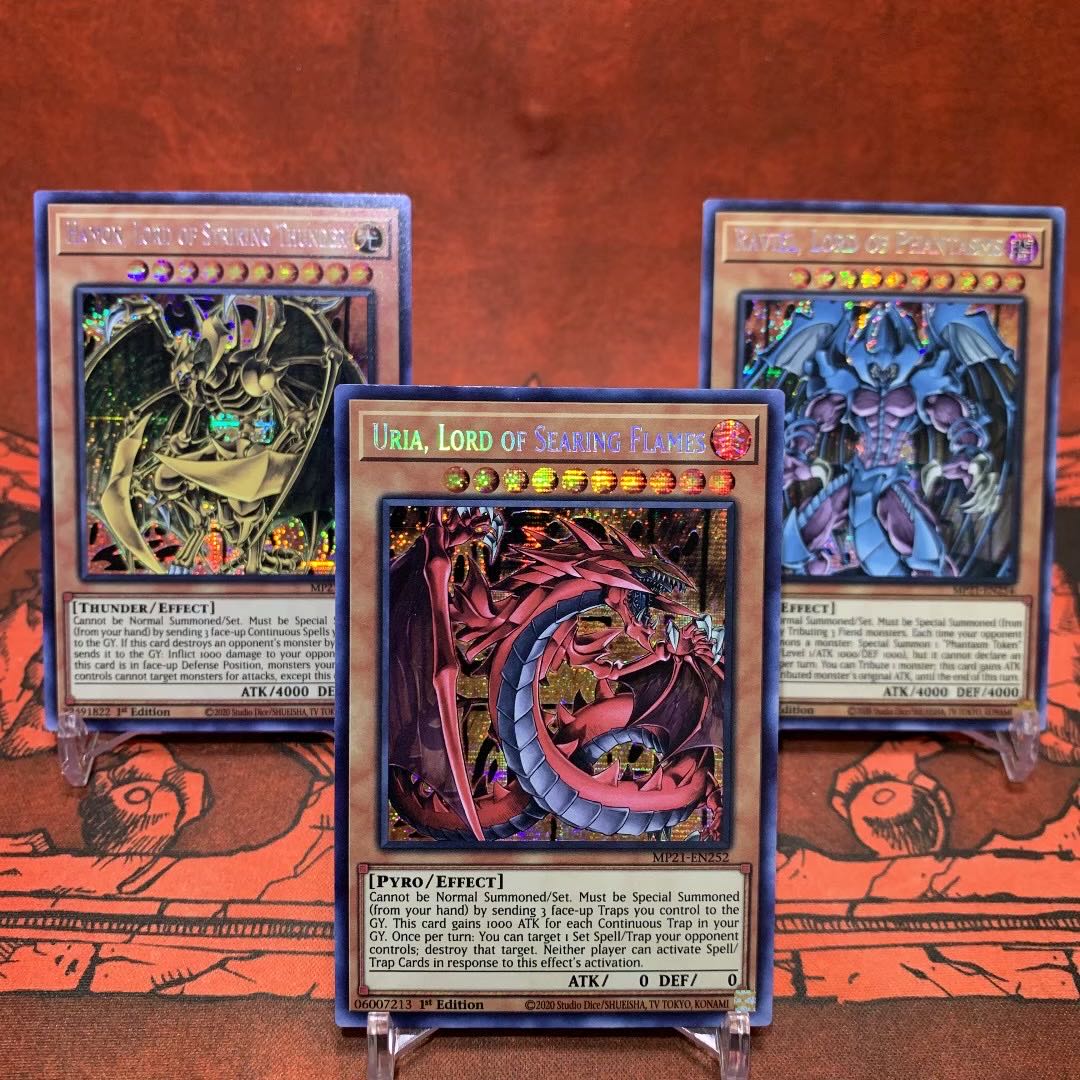 遊戯王 三幻魔 ウリア ハモン ラビエル レリーフ3枚セット コンプ