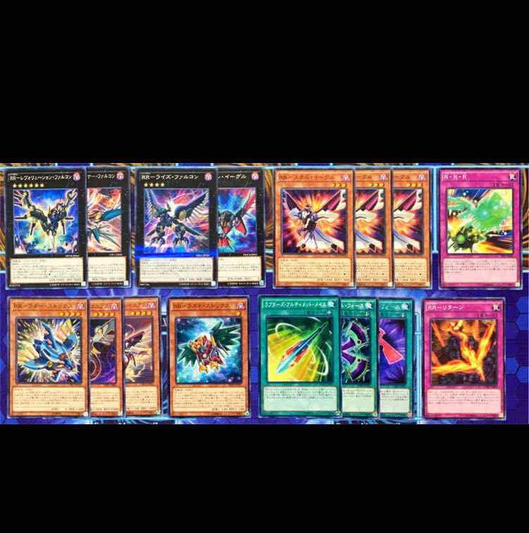 遊戯王 RR デッキ スリーブ付き エアレイド フォースストリクス 1枚の
