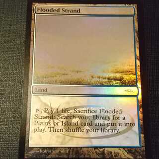 溢れかえる岸辺 / Flooded Strand ジャッジ褒賞 Foil 溢れかえる岸辺