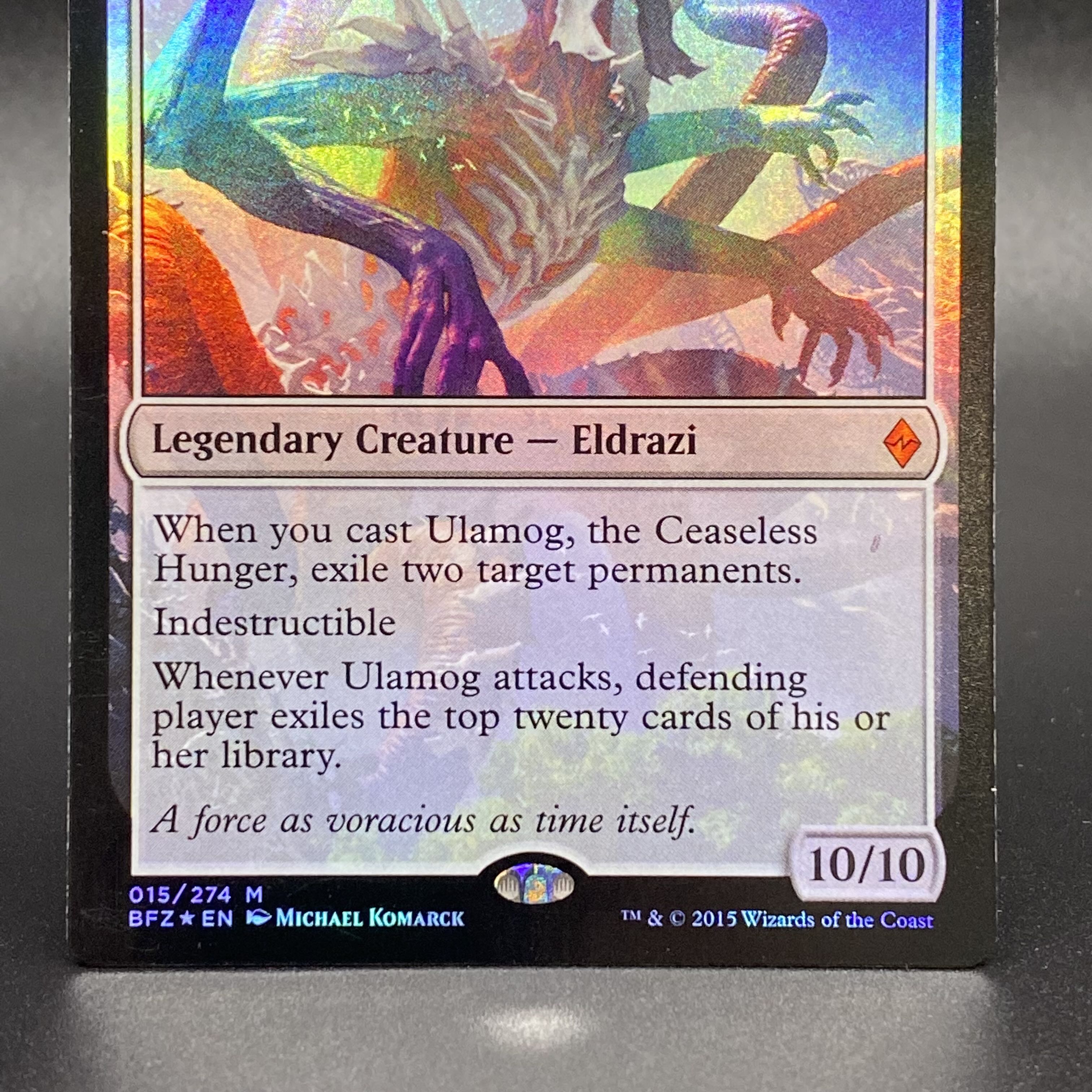 Ulamog,the Ceaseless Hunger /絶え間ない飢餓、ウラモグ BFZ☆EN 015