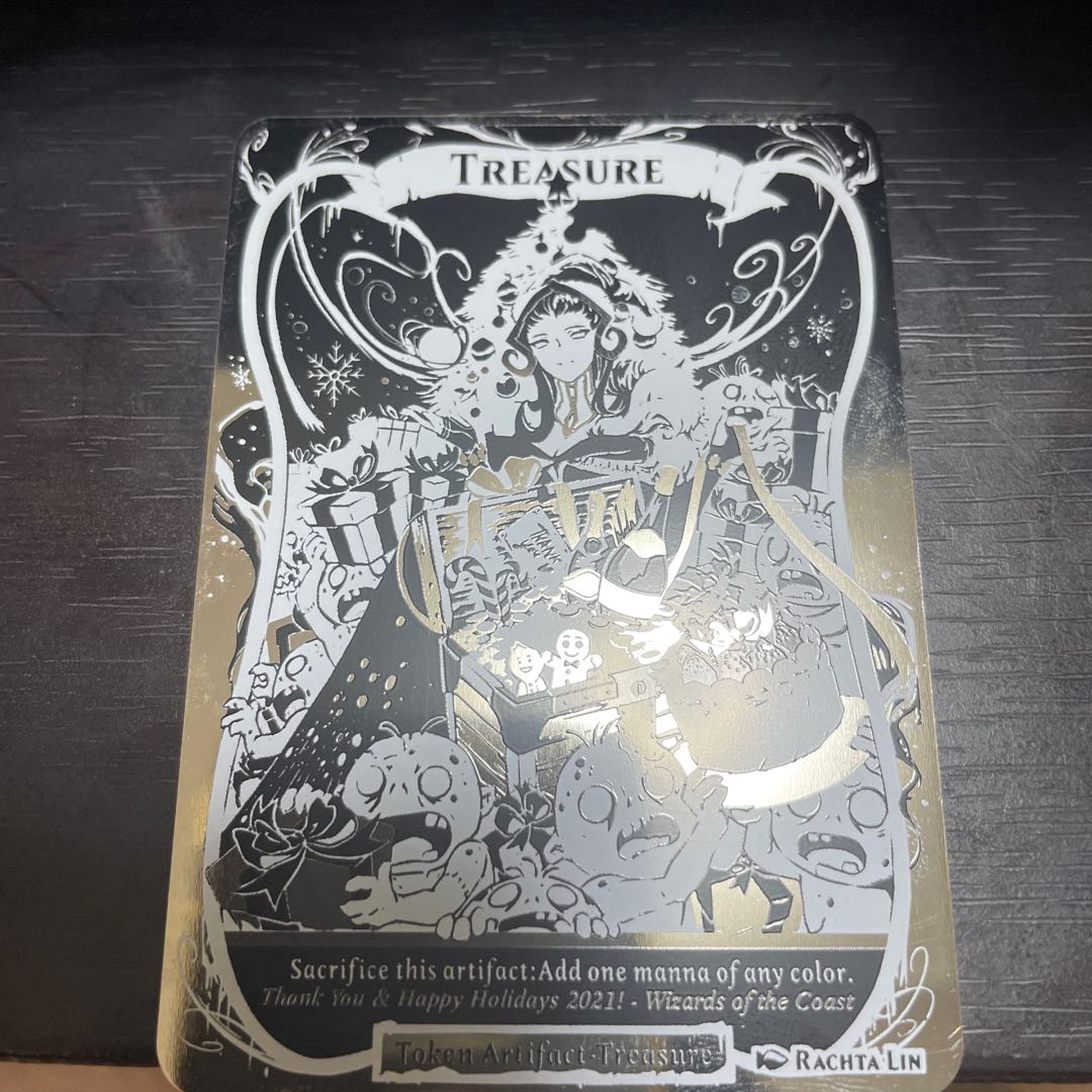 MTG 宝物トークン DIY 金属製 銀色 期間限定値下げ 1枚の通販 静白夜