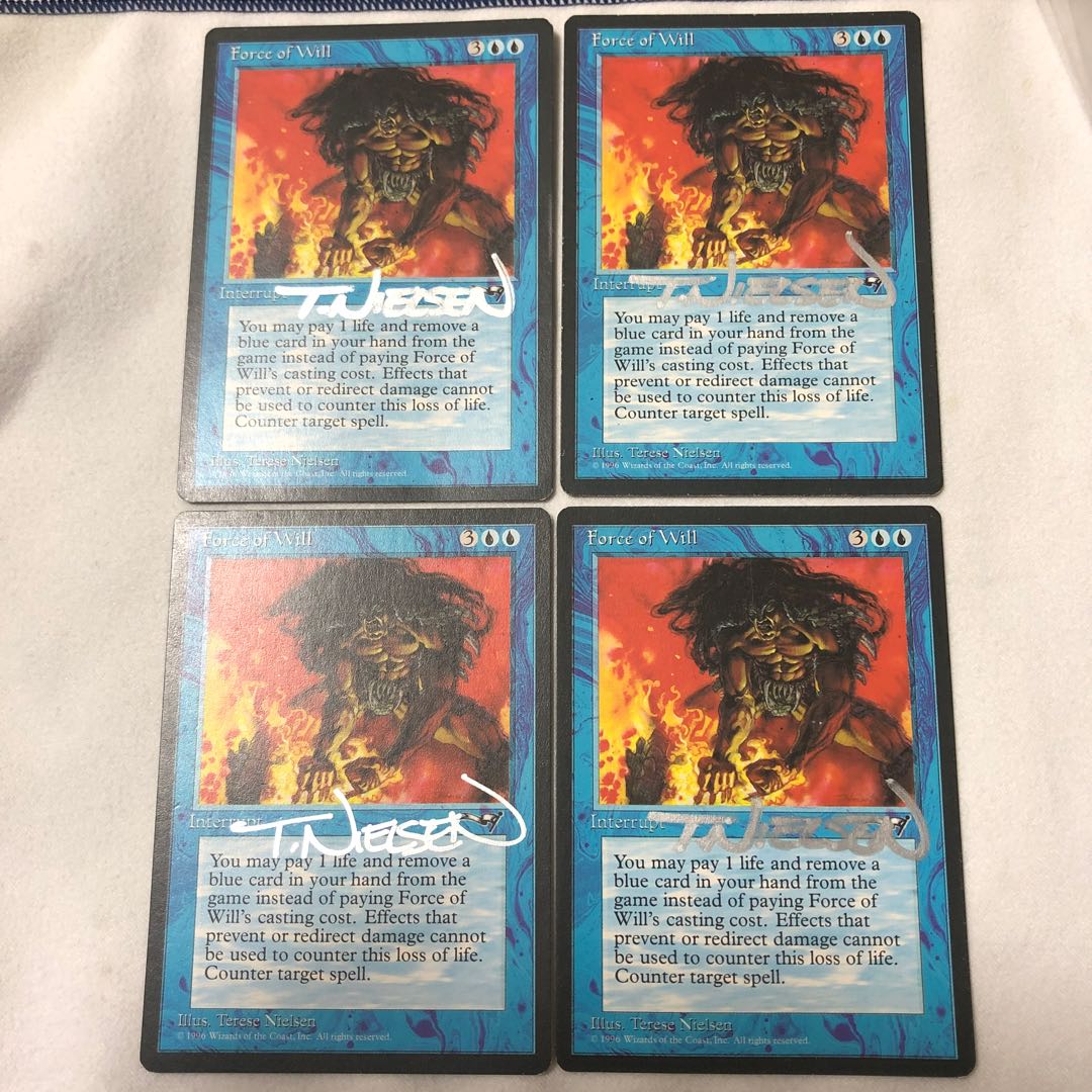 MTG 意志の力 Force of Will アライアンス 4枚セット MTG foil 意志の力