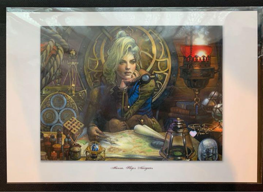 Terese Nielsen 航行長ハナ 直筆サイン入り アートプリント MTG Terese