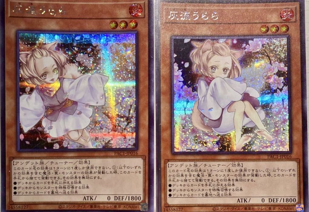 シク軸線統一】 遊戯王 アジア版 灰流うらら 絵違い 25th 3枚 完美品