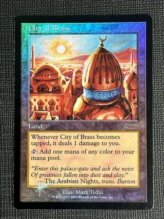 真鍮の都 英語 プロモFoil Foil】《真鍮の都/City of Brass》[MMA