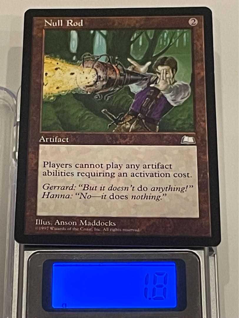美品】無のロッド 英語 MTG Null Rod 無のロッド英語版