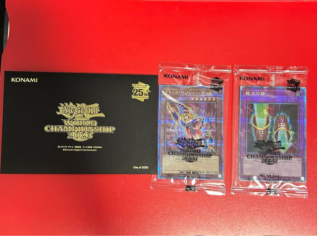 遊戯王 WCS2023 来場者特典 ブラックマジシャンガール 魔法の筒 25th