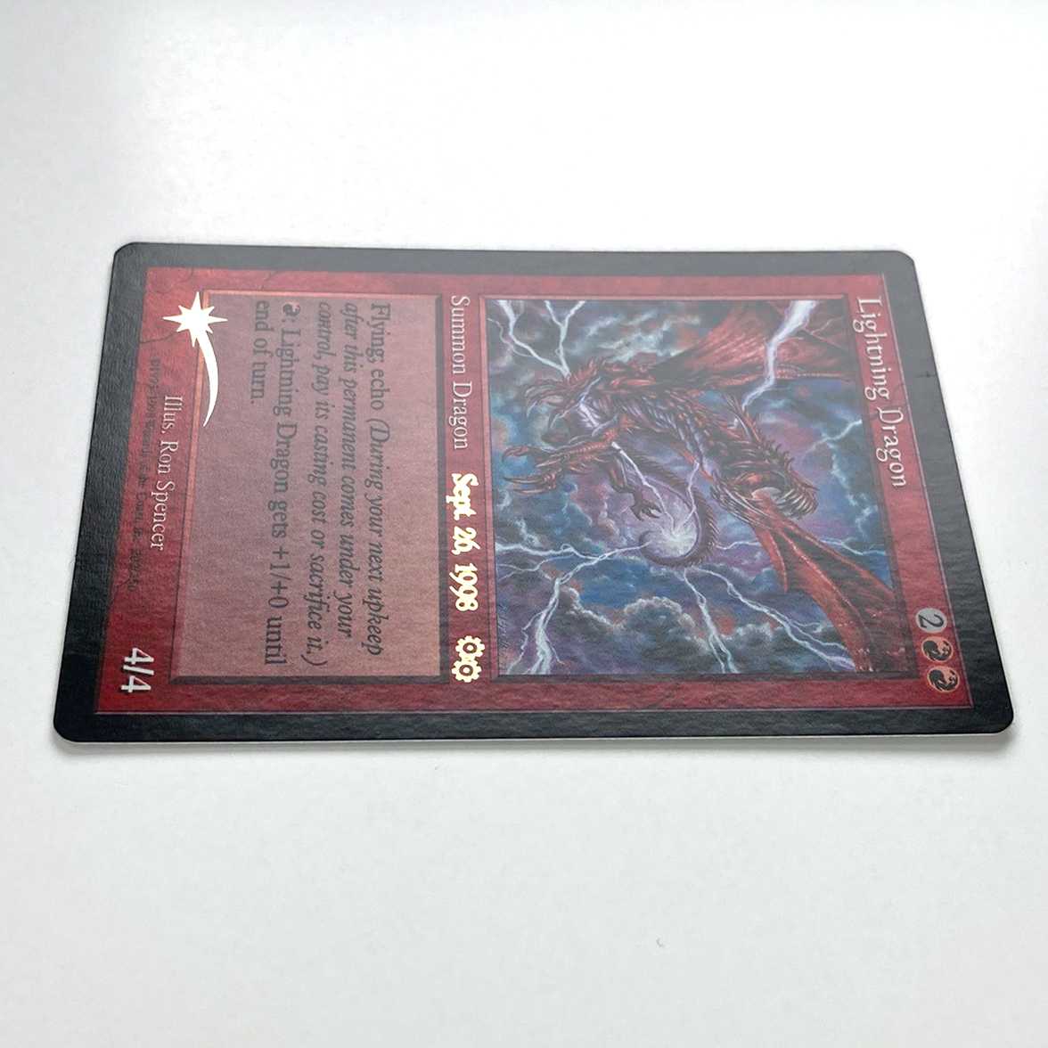 稲妻のドラゴン レア 202/350 ウルザズ・サーガ Foil プレリリース 1枚