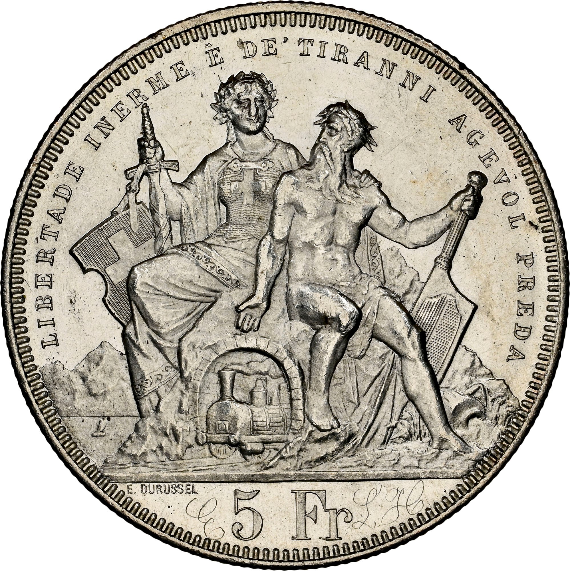 Switzerland 5 Francs X S16 Prices & Values | NGC