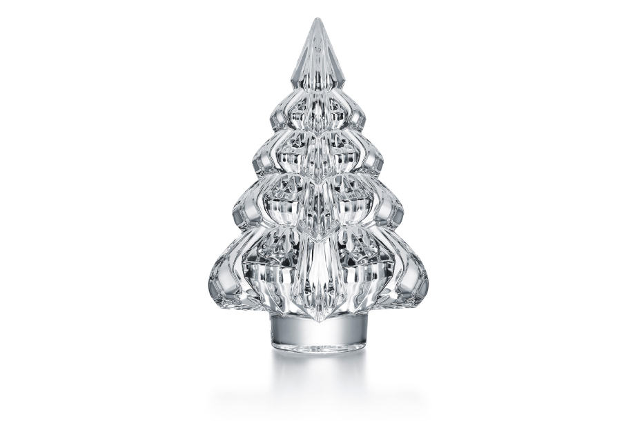 Y2799-2 バカラ クリスマスオーナメント ツリー 置物 高さ13.5㎝ Y2799