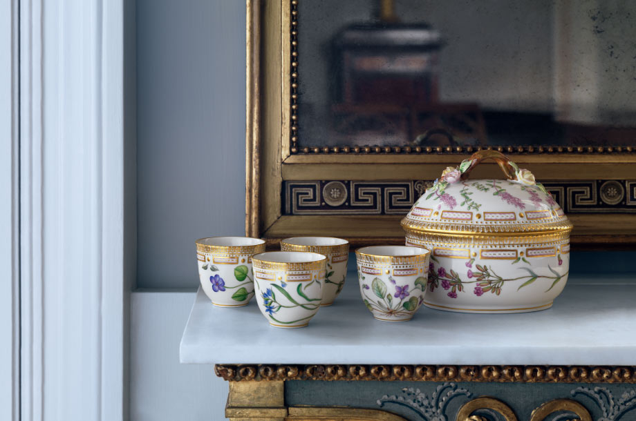 ロイヤルコペンハーゲン至宝φ25フローラダニカ 岩薔薇ヘリアンテム