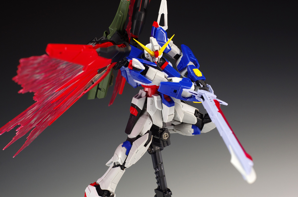RG デスティニーガンダム チタニウムフィニッシュ & 光の翼 エフェクト